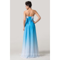 Grace Karin Strapless Sweetheart Elegant Long Chiffon Gradient Color Evening Dresses CL6173-3 #